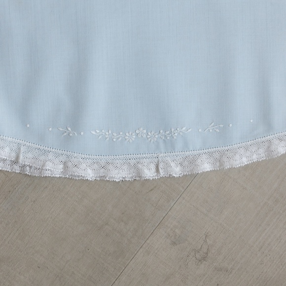 RARE Blue Heirloom Dress & Slip Newborn to 3 Month Feltman Brothers Vintage Lace - Picture 10 of 10